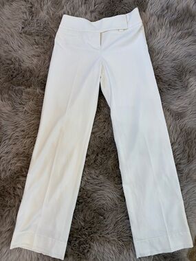 LOFT White Wide-Leg Trousers